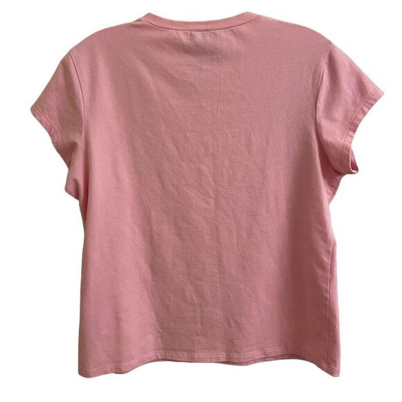 Eileen Fisher Pink Fitted Tee T-shirt Medium - Picture 2 of 5